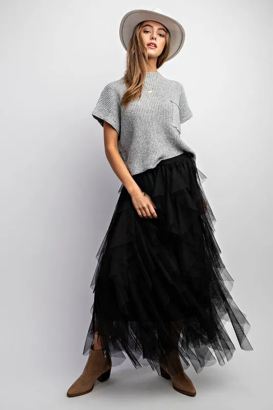 The Radiance Nichole Tulle Mesh Skirt