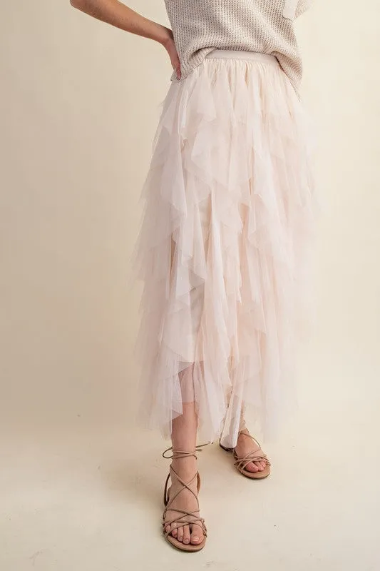 The Radiance Nichole Tulle Mesh Skirt