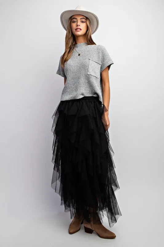 The Radiance Nichole Tulle Mesh Skirt