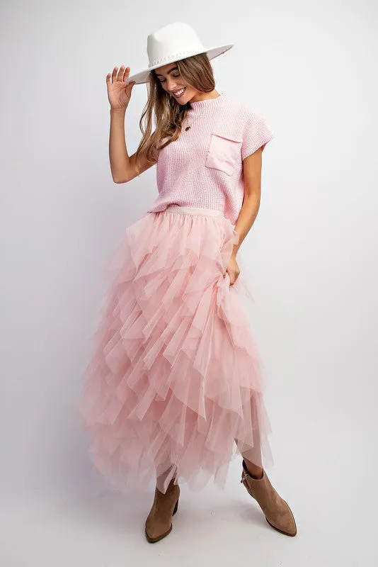 The Radiance Nichole Tulle Mesh Skirt