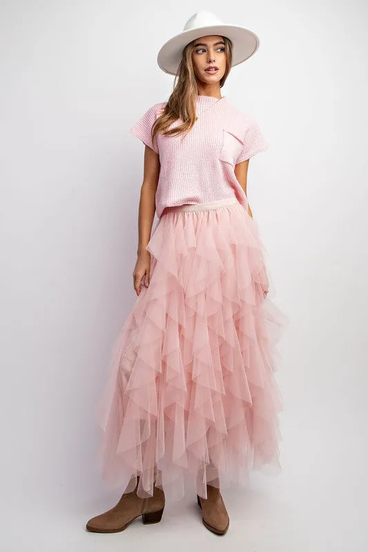 The Radiance Nichole Tulle Mesh Skirt