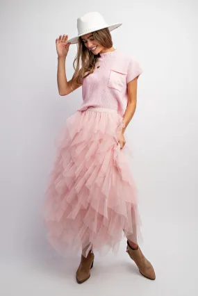 The Radiance Nichole Tulle Mesh Skirt
