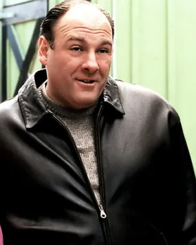 Tony Soprano Authentic Black Leather Jacket for Men