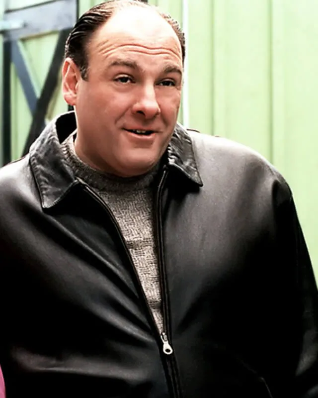 Tony Soprano Authentic Black Leather Jacket for Men