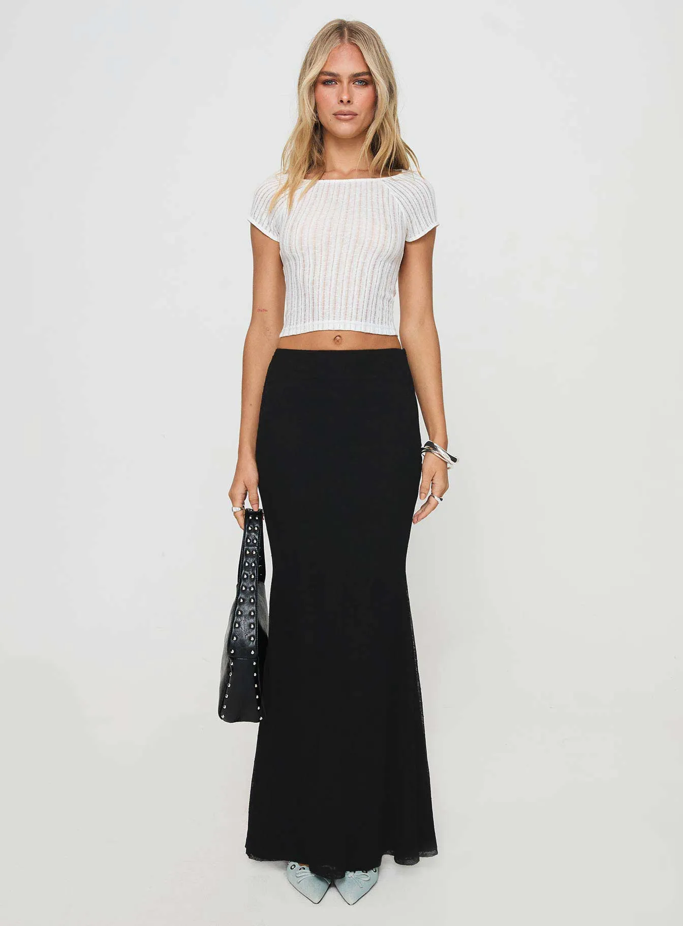 Topping Maxi Skirt Black