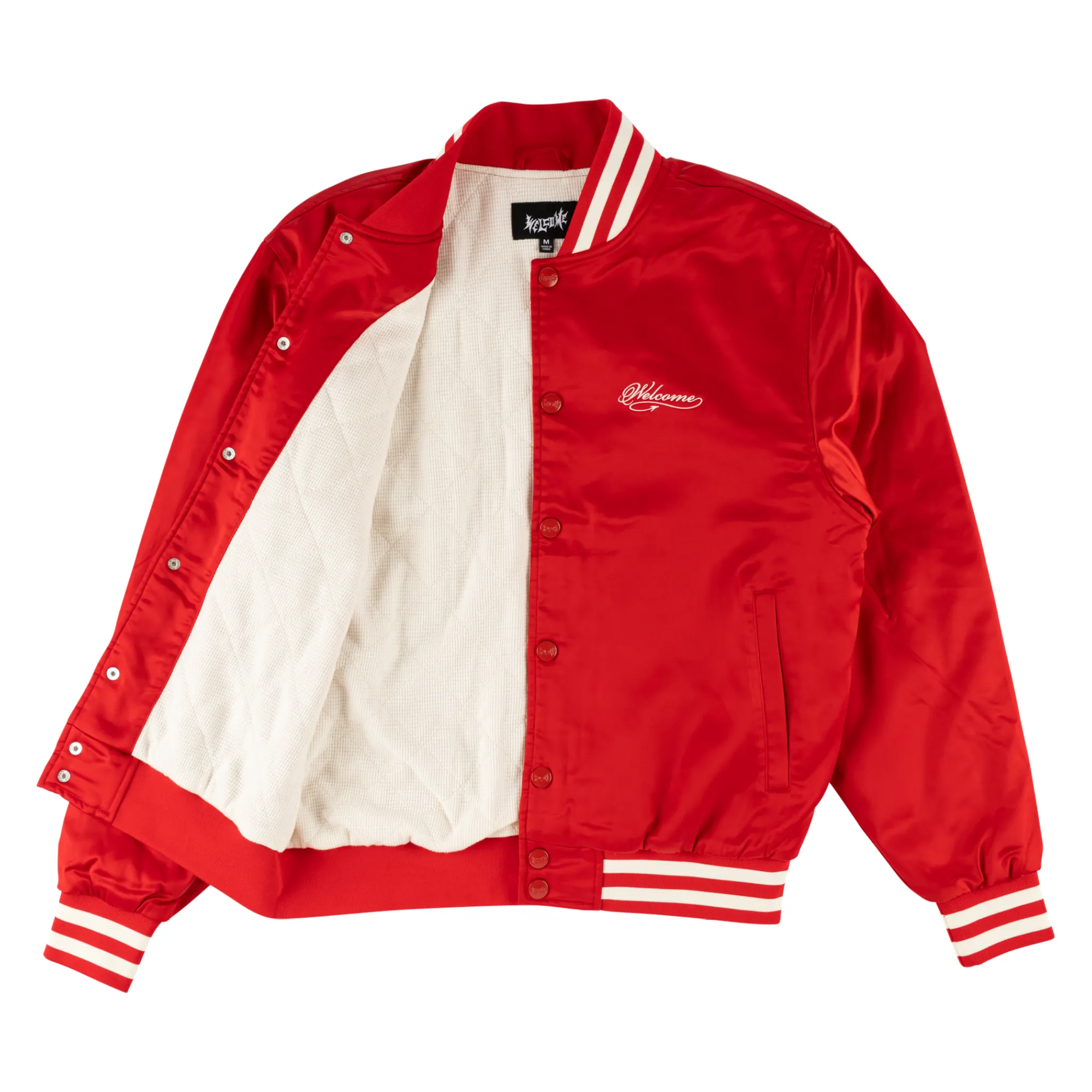 Union Thermal-Lined Satin Varsity Jacket