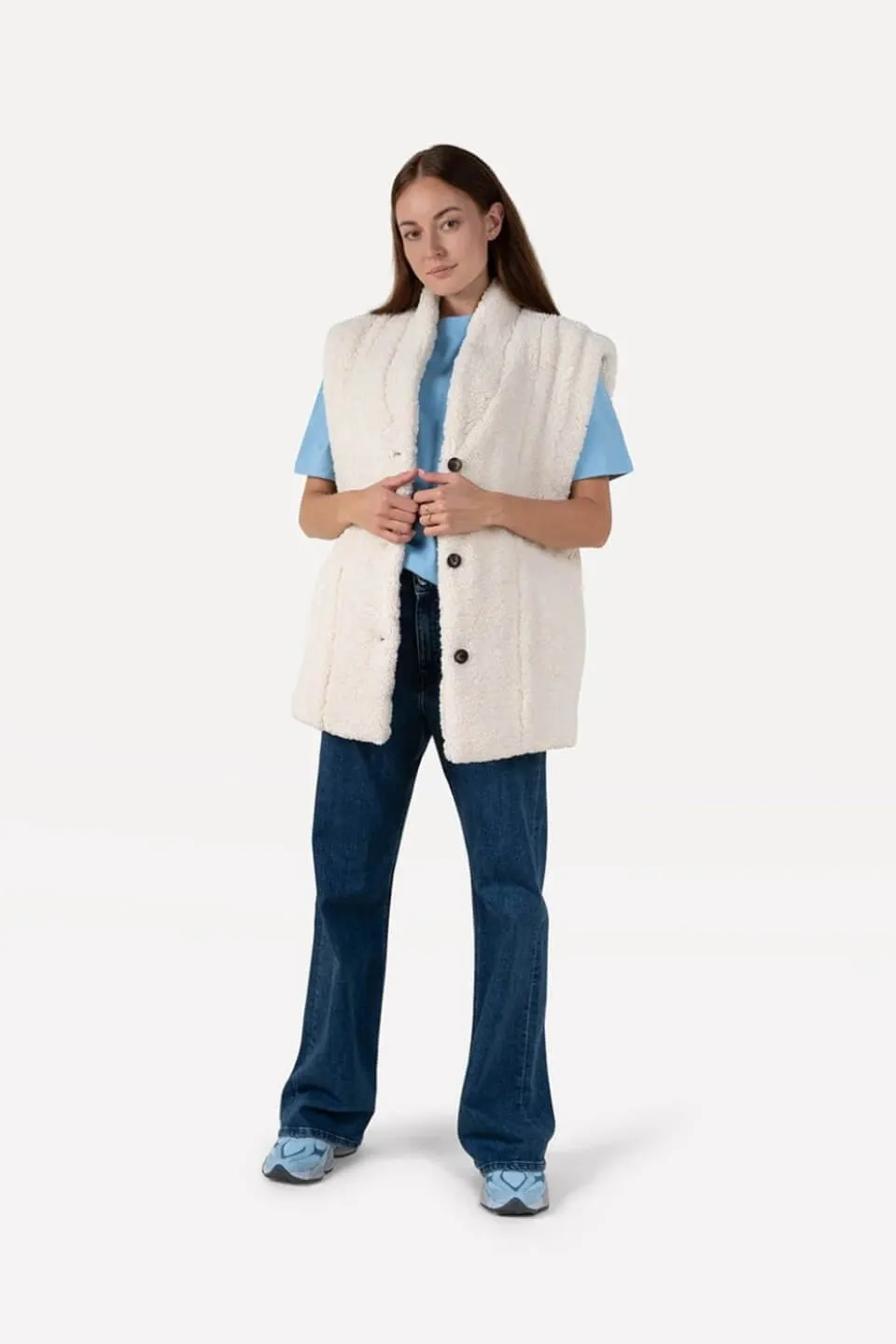 Unni Teddy Mouwloos Vest