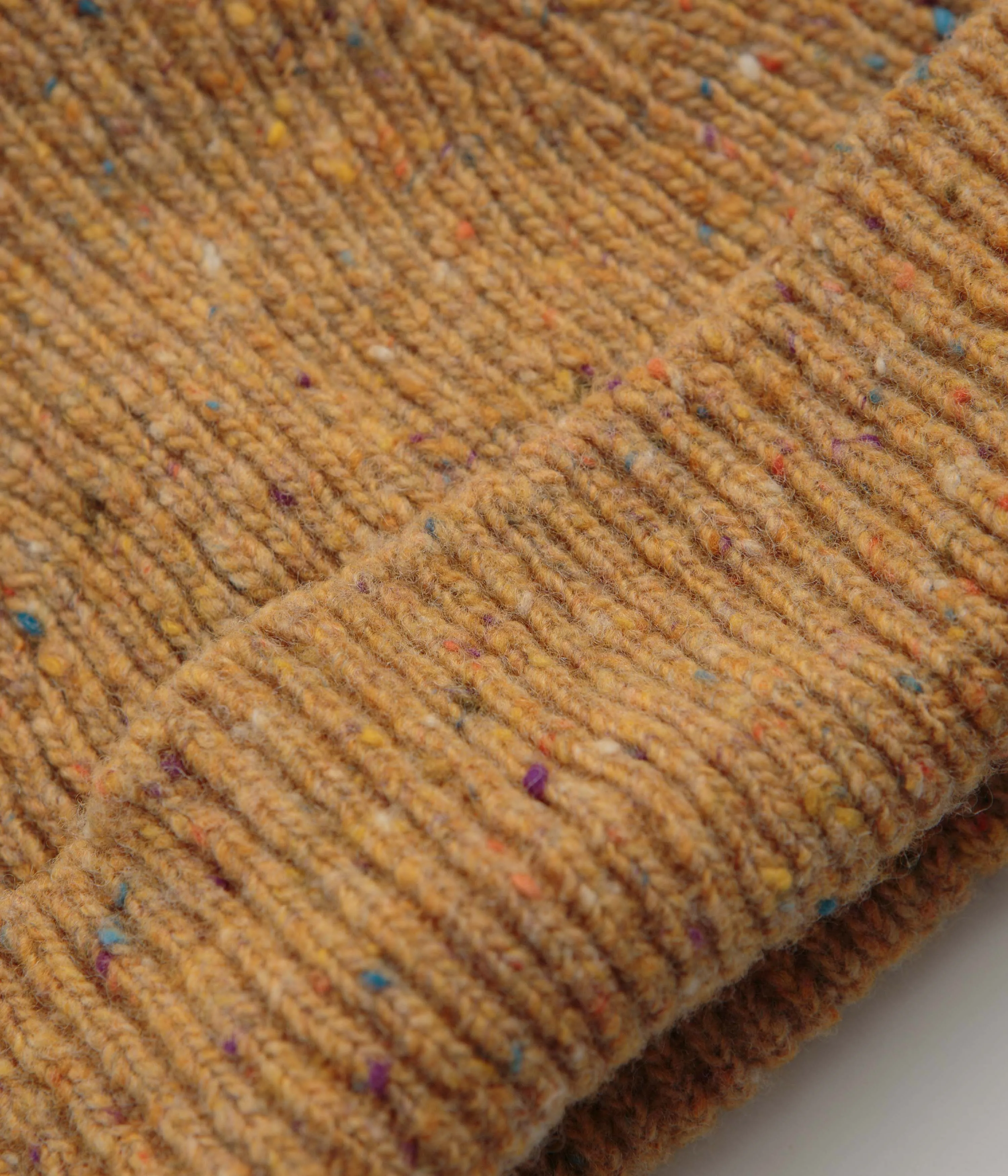 Uskees 4003 Speckled Donegal Wool Beanie - Butterscotch