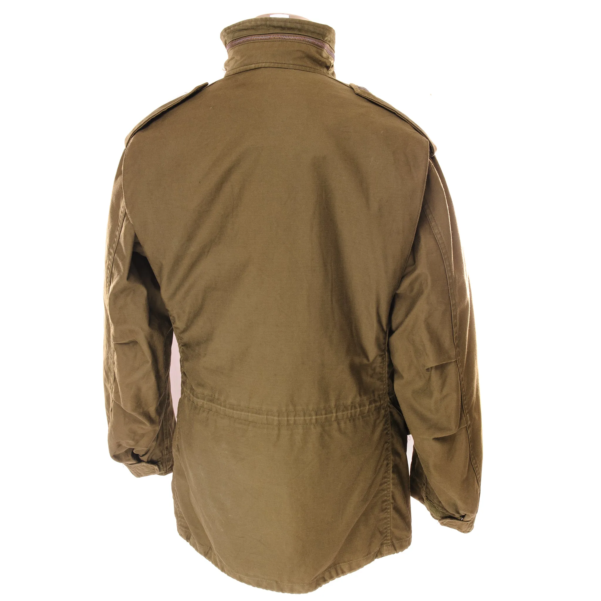 VINTAGE US ARMY M-1965 M65 FIELD JACKET 1980 SIZE MEDIUM LONG