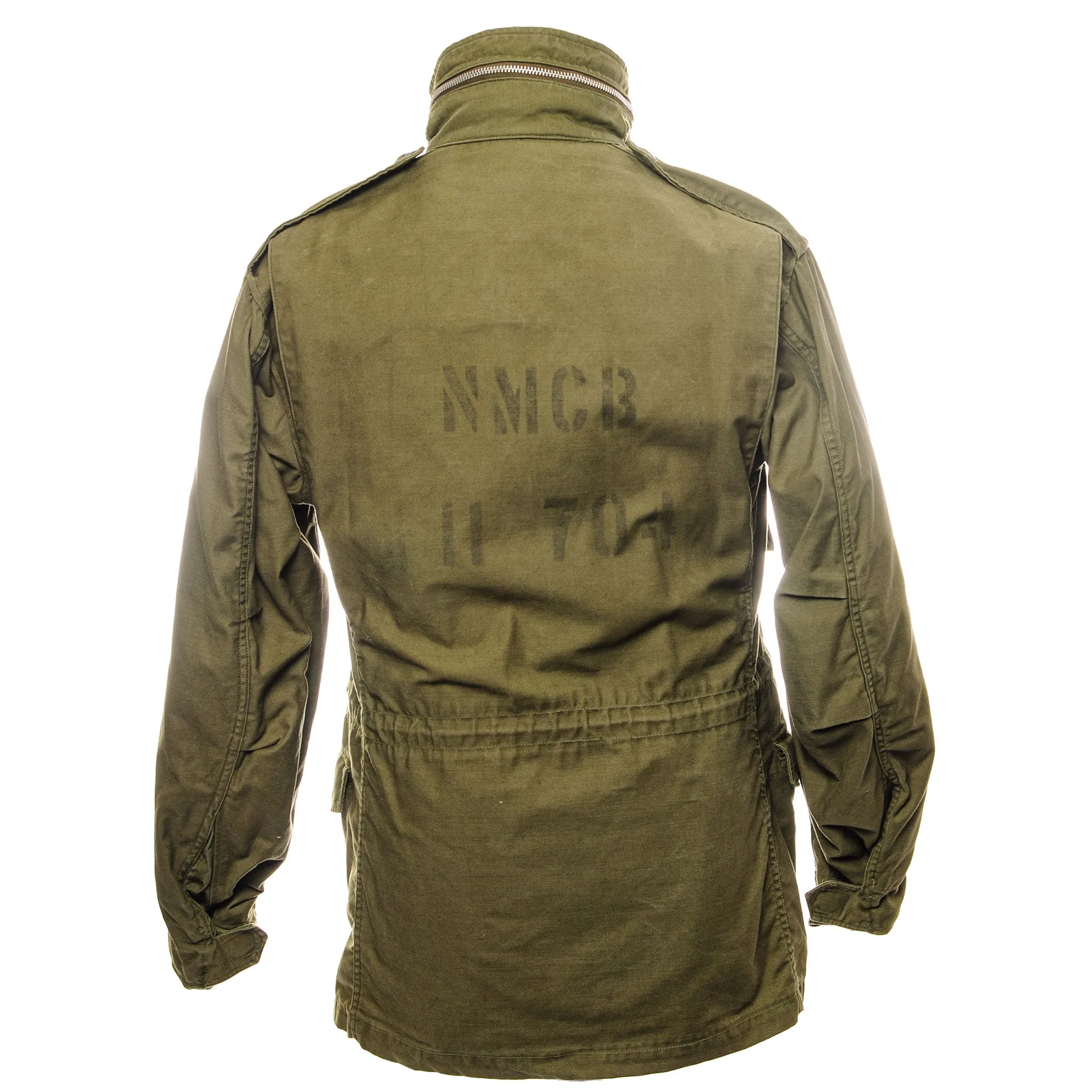 VINTAGE US ARMY M65 FIELD JACKET 1968 VIETNAM WAR NMCB 2 STENCIL SIZE SMALL REGULAR