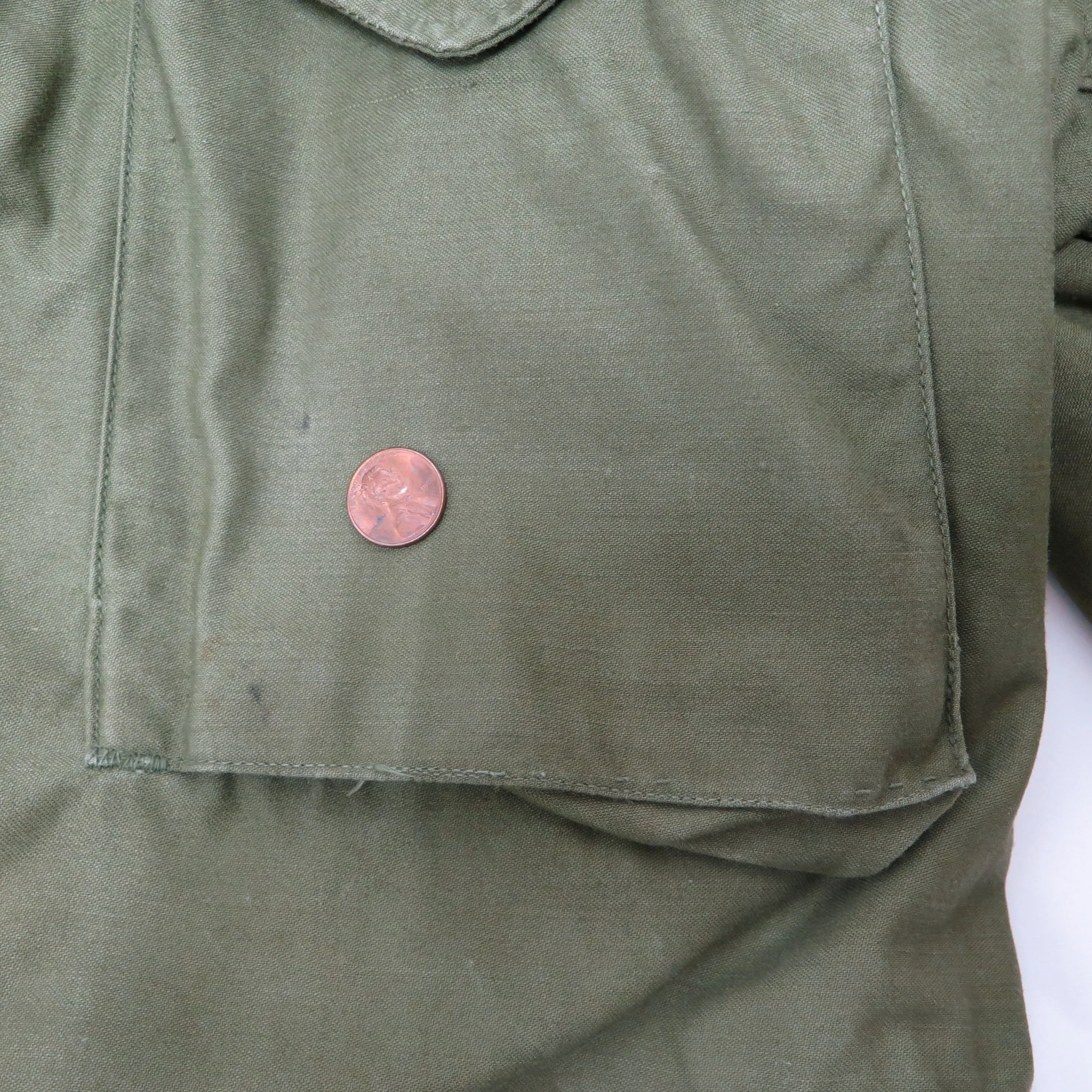 VINTAGE US ARMY M65 FIELD JACKET 1968 VIETNAM WAR NMCB 2 STENCIL SIZE SMALL REGULAR