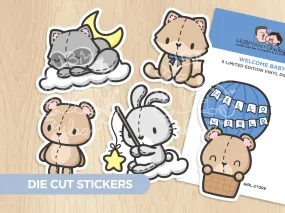 Welcome Baby Die Cut Stickers (Set of 5)