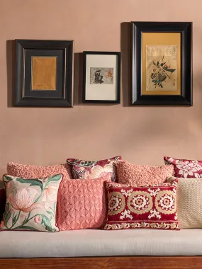 Westside Home Dusty Pink Teddy Fleece Cushion Cover