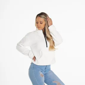 White Full Length Teddy Fleece
