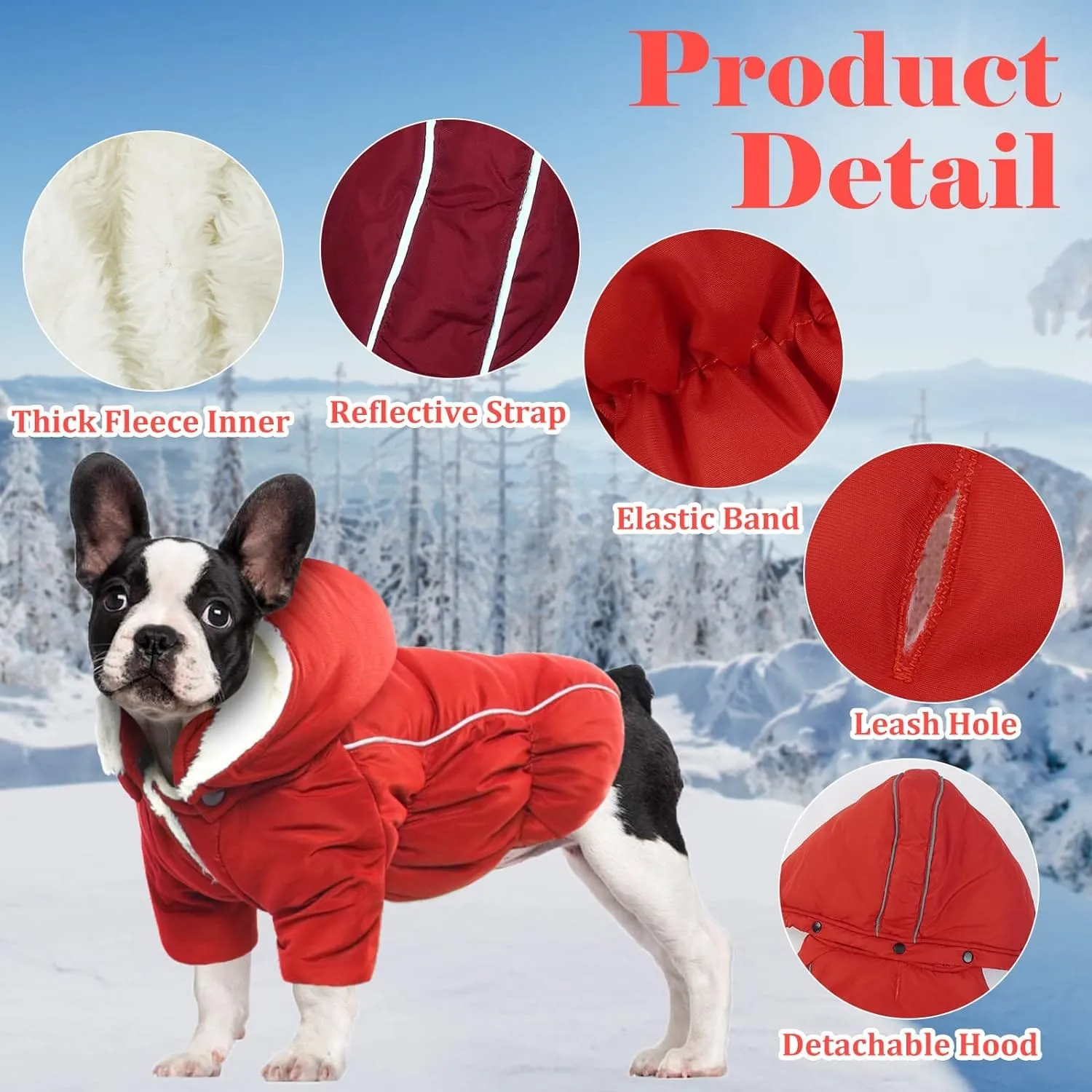 Windproof Dog Winter Jacket