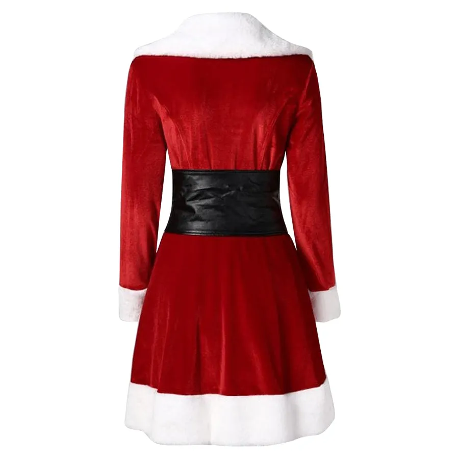 Womens Christmas Velvet Coat