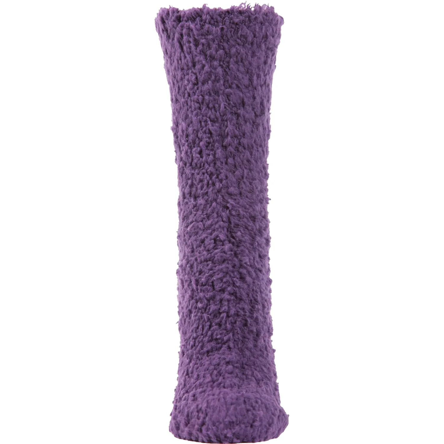 Women's MeMoi Teddy Bear Plush Crew Purple