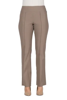 Women's Pants Tan Taupe Stretch Comfort Fabric Flattering Fit Our best Seller Made In Canada Yvonne Marie Boutiques