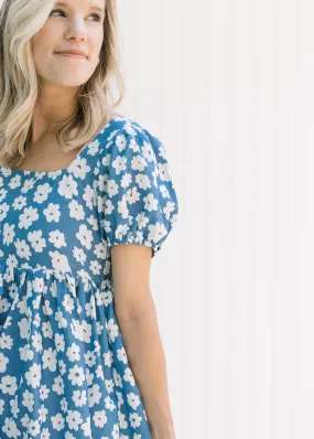 X Nora Blue Daisy Dress