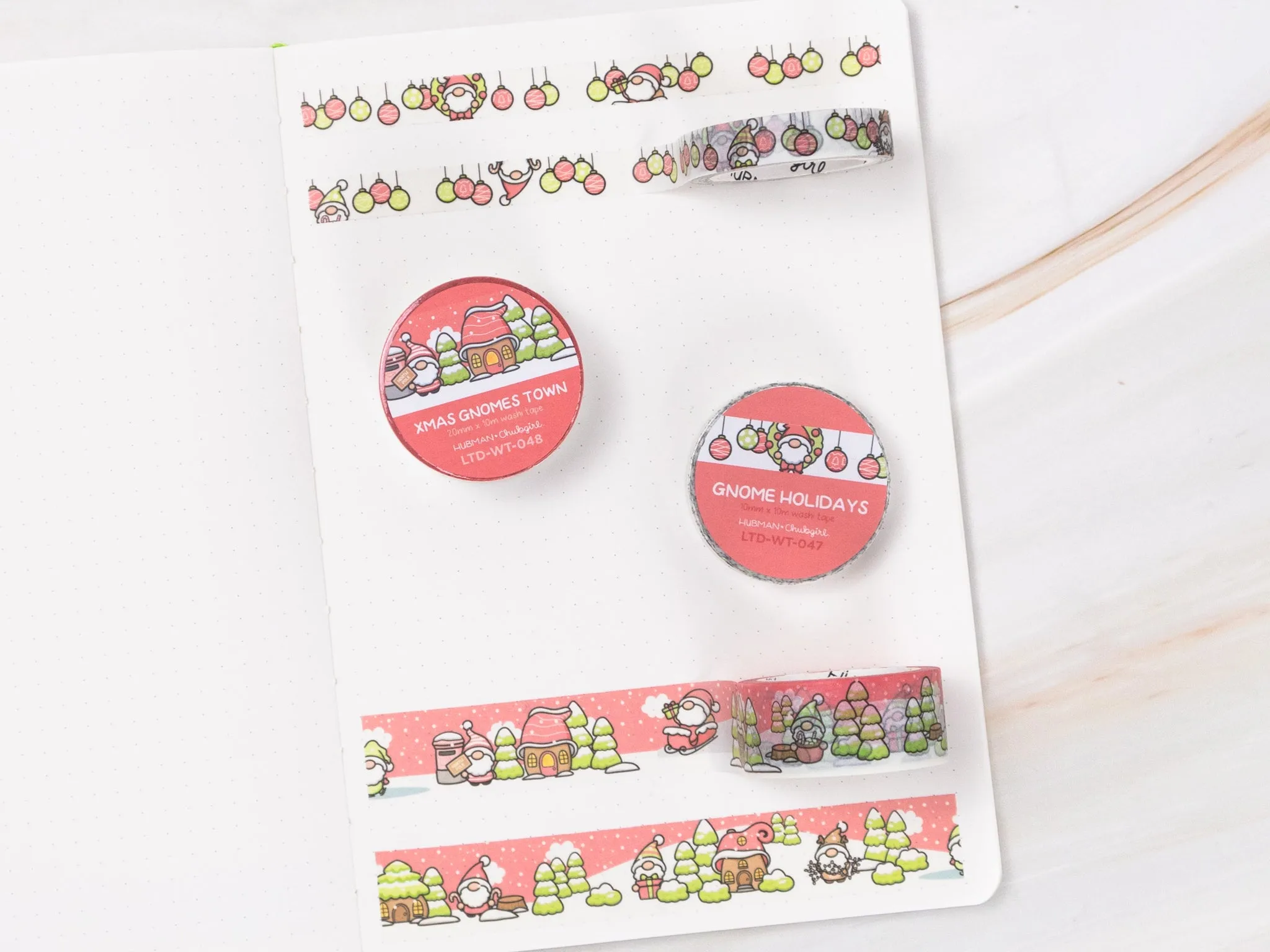 Xmas Gnomes Washi Tapes (Set of 2)
