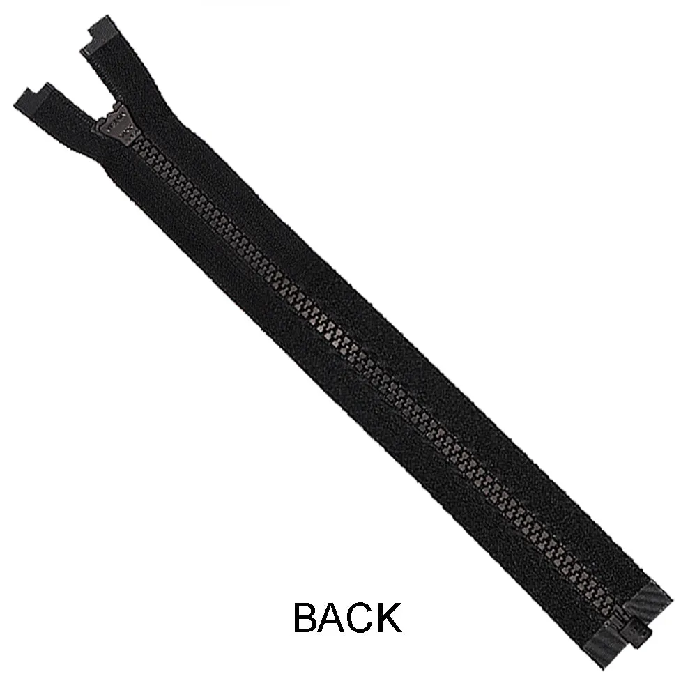 YKK- #5 Black/White Vislon YKK Zipper for Men/Women Clothing