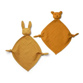 Yoko Mini Cuddle Cloth 2 Pack - Yellow mix